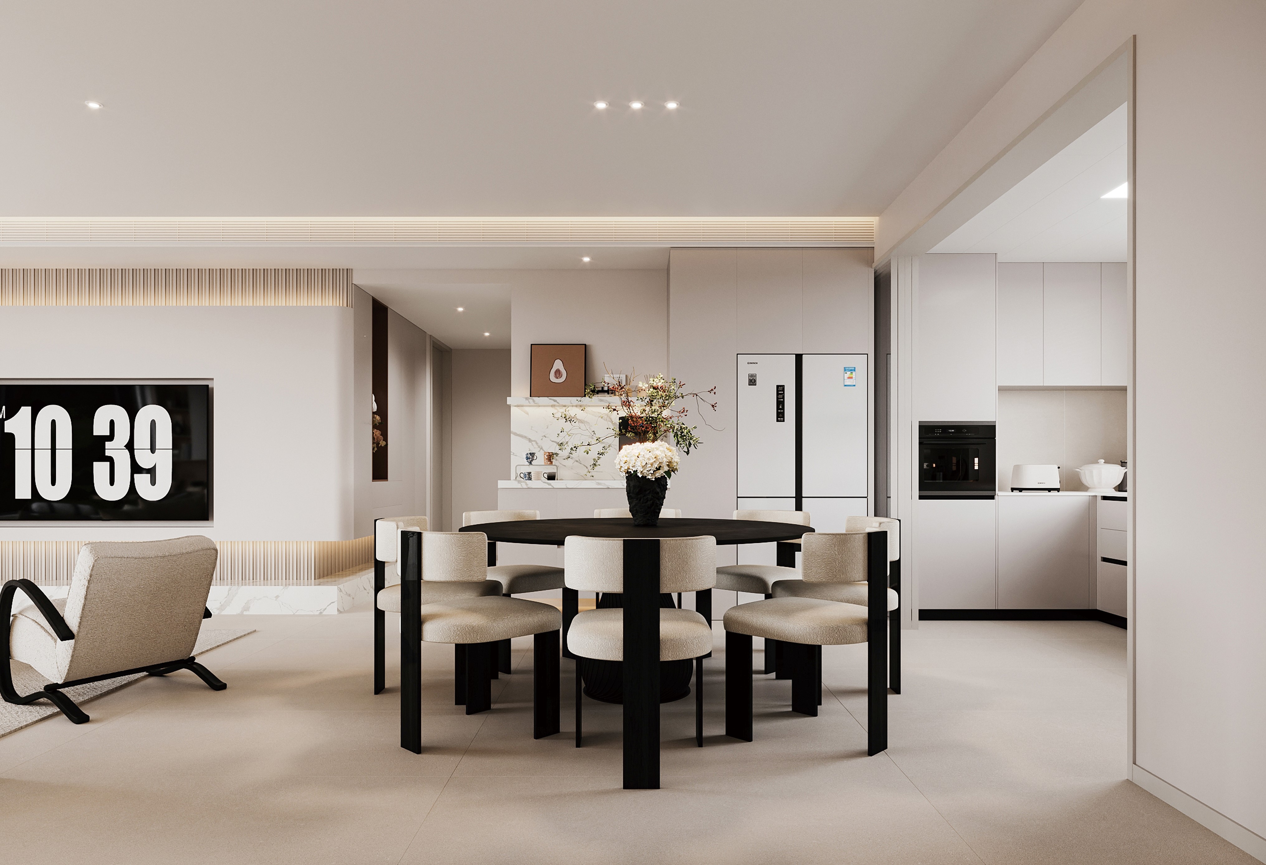 半島華府 | 143㎡詩意奶油風(fēng)，每一個細(xì)節(jié)都自帶溫柔暖意